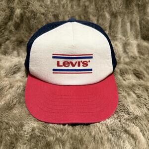 Vintage Levi’s Trucker Snapback Hat O/S Cap Men’s
